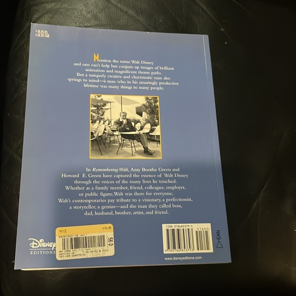 Remembering Walt: Favorite Memories of Walt Disney Book - Picture 2 of 2